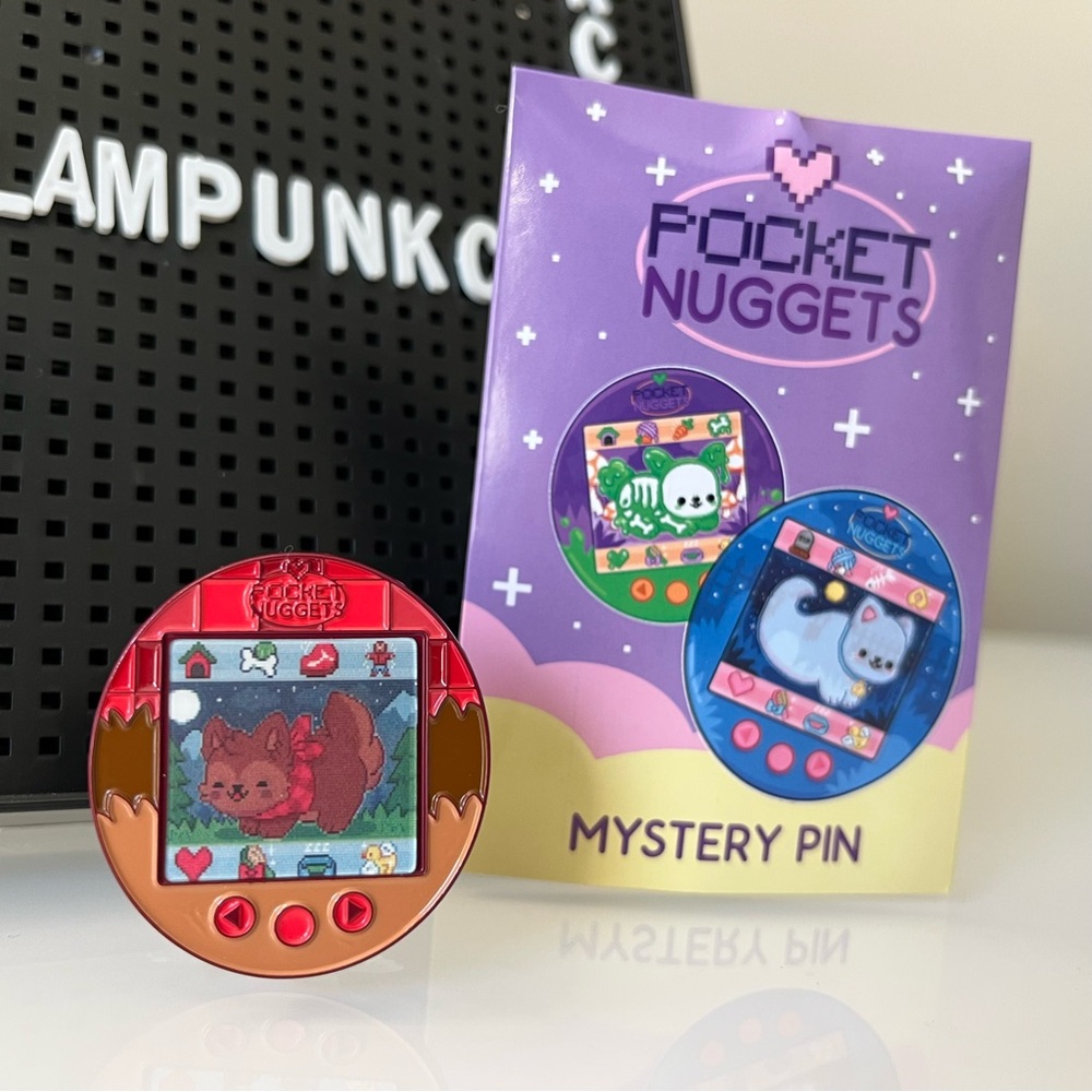 Bright Bat Design Lenticular Pocket Nuggets Mystery Enamel Pin - Werewolf